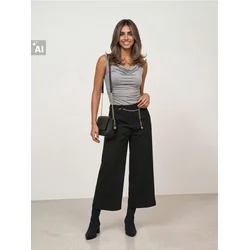 Sinsay - Culotte pantalone sa viskozom - crno