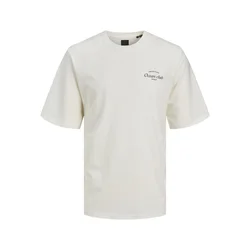 JACK & JONES Majica Ocean Club črna / bela