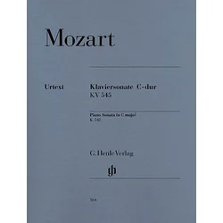 MOZART: KLAVIERSONATE C-DUR KV 545 NOTE