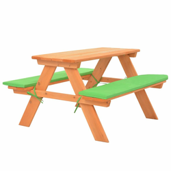 shumee Otroška piknik miza s klopema 89x79x50 cm trden les jelke