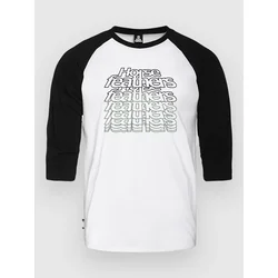 Majice Horsefeathers Rollin Raglan T-Shirt White/ Black L