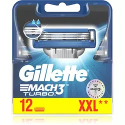 GILLETTE nadomestne britvice Mach 3 Turbo, 12 kosov