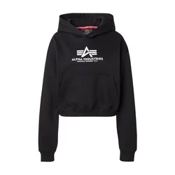 ALPHA INDUSTRIES Majica črna/bela