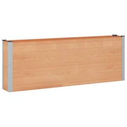 Povišena vrtna gredica Smeđa 200 x 30 x 72 cm WPC i aluminij