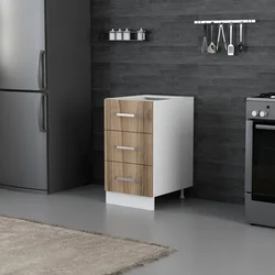 Hanah Home kuhinjski element Minar 4159, 45 cm, beli / dore