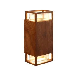 Zidna lampa drvo dezen 2xGU10 IP65