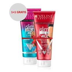 Eveline Anticelulit serum Slim Extreme 4D 250 ml + Termoaktivni serum za struk