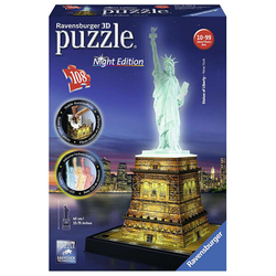 Ravensburger 3D puzzle (slagalice) Statua Slobode noćno izdanje RA12596