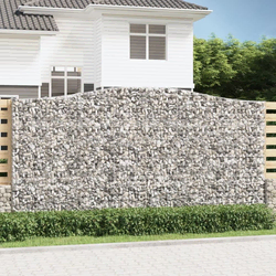 Gabionska košara s lukom 400x50x200/220 cm pocinčano željezo