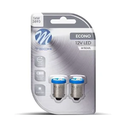 M-Tech LED sijalica T4 BA9S 4 x SMD3528, 12 V, 2 komada