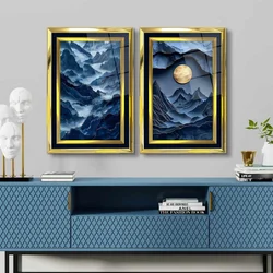 WALLXPERT Dekorativna slika u ramu (2 komada) 2P4363Kromaltinct 001