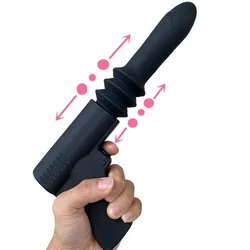 Adam i Eva Automatski dildo vibrator sa potiskivanjem sa drškom u obliku pištolja