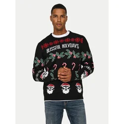 Only & Sons Pulover Xmas 22031171 Črna Regular Fit