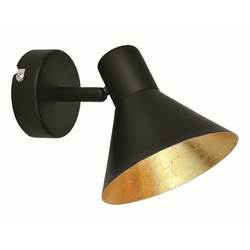 VIOKEF 4167000 | Viokef spot svjetiljka elementi koji se mogu okretati 1x E14 crno, zlatno