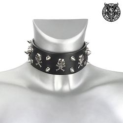 Ovratnica LUXURY SKULLS - LSF9 82