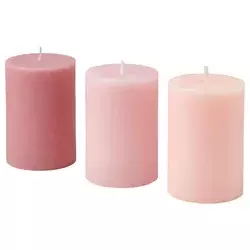 LOTSFAGEL Mirisna top sveća, Ružičasto cveće roze, 30 h