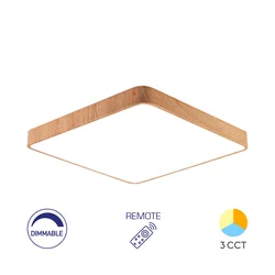 Braytron LED plafonjera sa daljinskom komandom BRY-BLADE-SS-KVADRATNA-DRVO-45W