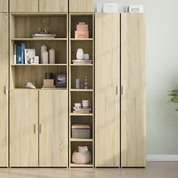 Visoka komoda boje hrasta 30x41x185 cm od konstruiranog drva