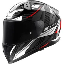 LS2  Ff811 Vector Ii Carbon Savage White / Red / Grey
