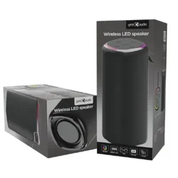 GEMBIRD SPK-BT-LED-08L Gembird Portable Bluetooth LED speaker, 10W, BT, FM, USB, Handsfree, Black