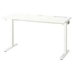 MITTZON Radni sto, bela, 140x60 cm