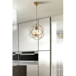 Opviq Luster Sheldon, 26cm, IP20, Zlatne boje