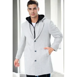 PLT9395 DEWBERRY OVERSIZED COAT-PATTERNED BEIGE
