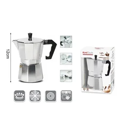 KMT Moka pot, 1 šoljica, Srebrne bolje