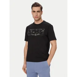 BOSS Majica Ts Globe Logopattern 50559363 Črna Regular Fit
