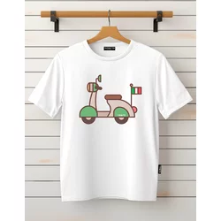 Tamanitza Muška majica VESPA, Bela