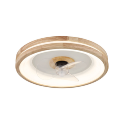 Globo 03650 - LED plafonsko svetlo sa ventilatorom GATIAN LED/30W/230V braon + daljinski upravljač