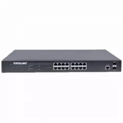 Intellinet 561341 mrežno stikalo Upravljano L2+ Gigabit Ethernet (10/100/1000) Power over Ethernet (PoE) 1U Črna