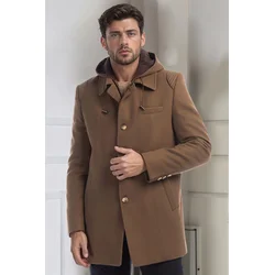 PLT9335 DEWBERRY MENS COAT-CAMEL