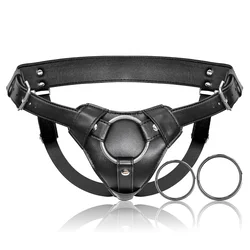 SuperLove Premium Strap-On Dildo Harness Black