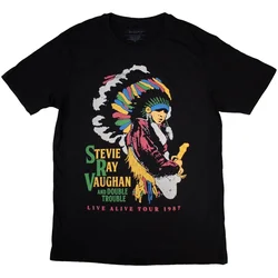 Stevie Ray Vaughan Double Trouble Black L Majica