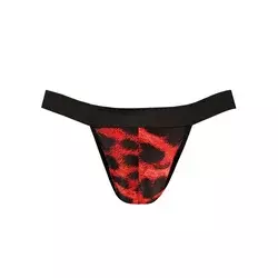 Muške sexy tange Savage Jock Strap, Crno-crvene
