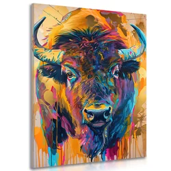 Slika bivol v imitaciji umetniške slike - 100x150