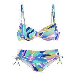 s.Oliver Bikini modra/rumena/zelena/lila