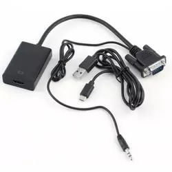 Konvertor VGA na HDMI + Audio V2H