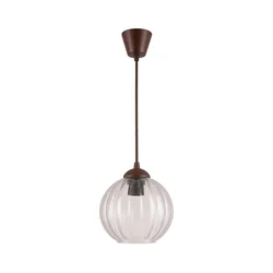 Brilagi - LED luster na sajli RETRO GLASS 1xE27/60W/230V O 18 cm smeđa/prozirna