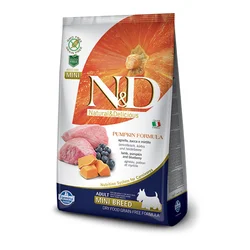 N&D Hrana za odrasle pse malih rasa Punkin, Jagnjetina i borovnica, 800g