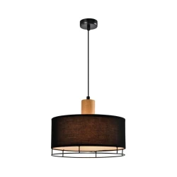 Luster na sajli ARDI 1xE27/40W/230V crna/braon