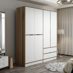 Hanah Home Elina 7926 Garderober, 180x210x52cm, Belo-braon