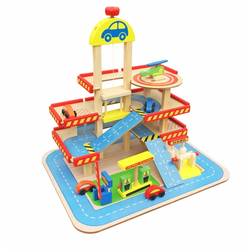 Aga4Kids Lesena štirinadstropna garaža MR6104