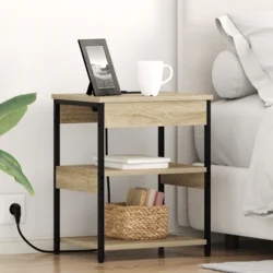 Noćni ormar 2 pcs Sonoma hrast 41 x 31 x 51 cm