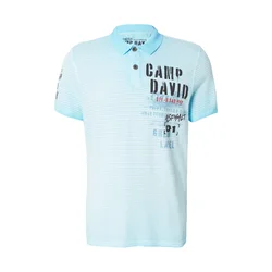 CAMP DAVID Majica dimno modra/svetlo modra/rdeča/črna