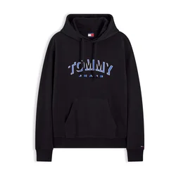 Tommy Jeans Majica modra/črna/bela