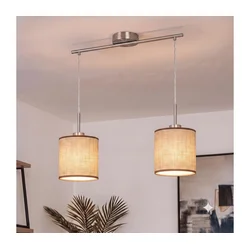 Brilagi - LED luster na sajli NUBILA 2xE27/60W/230V braon