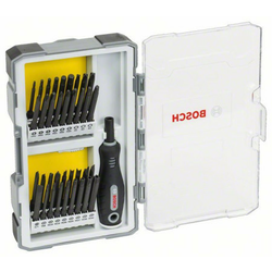 Bosch 37-delni set odvrtača sa drškom PH1-2-3 PZ1-2-3 SL5-6 TH8-11-15-20-25-27-30-40 TQ6-8-10 HEX2-2.5-3-4-5-6 TW 1-2-3-4 SP 4-6-8-1