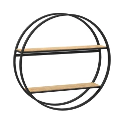 Zidna polica SHELF, prečnik 62,5 cm, hrast